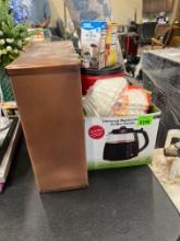 mailbox; coffee; condiments