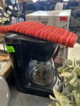 Coffee pot; placemats