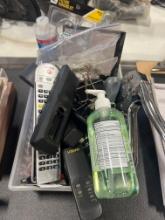 tub of Misc office supplies