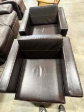leather lounge chairs