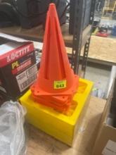 safety cones; leveling blocks