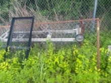 receiver hitch cargo carrier; gravel lot dragger; GenieLift boat motor hoist