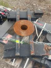 Slide on different styles hitch for forklift