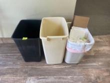 trash cans