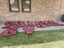 metal letters