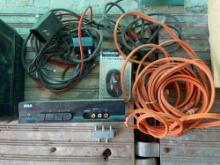 Modulator switch video source selector, video cords