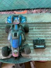 Vintage Radio Shack Rd., Phantom 4 x 4 off-road RC buggy with remote