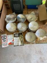 Aluminum Casserole set with wicker holders