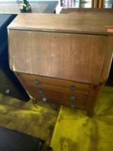 Antique Drop front desk with drawers buyer must bring help to load