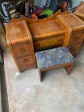 Vintage vanity with mirror