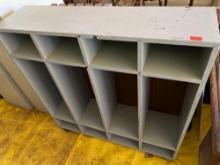 Wooden cabinet with cubbies Measurements in photo