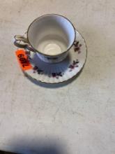 Decorative Tea cup and saucer Made in England Bone china