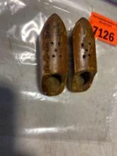 Wooden shoes salt and pepper shakers