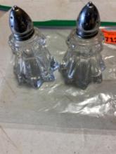 Glass salt and pepper shakers