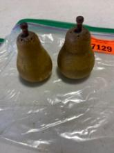 Pear salt and pepper shakers