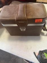 Yashica camera with accessories in bag