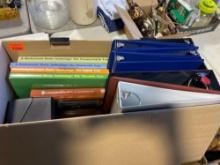 Books and three ring binders