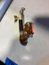 Gruyere Garantie German horn lidded pipe