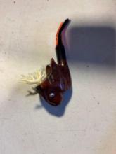 Vintage hand carved moose, head pipe