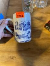 Vintage ceramic mug made in Denmark by Bygdo Scandinavian design