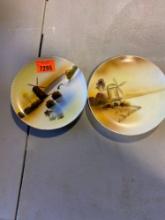 Two decorative German plates