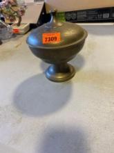Vintage brass dish with lid