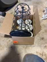 K cup holder and coffee mugs
