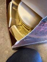 Serving platter with bowls and lids