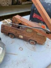 Vintage metal fire truck