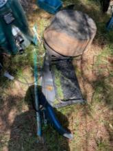Piece of bumper from ford 2000 F250, Step, and 2 plastic tubs