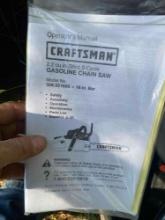 Craftsman chain saw in case