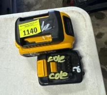 Two cordless rechargeable batteries Two times the money