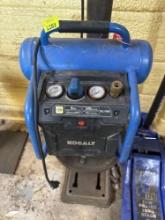 Cobalt 2 gallon portable electric, twin stack air compressor