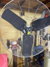 Shop fan with stand