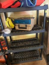 Plastic shelf 56x36x19. Content not included PICK UP IS ON DAY 2 ONLY Must bring help to load