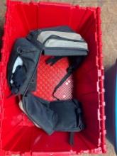 Tote with motor bike helmet and other misc item PICK UP IS ON DAY 2 ONLY