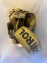 Clear tubing, gloves, clamp and a strap