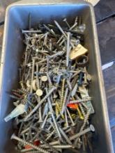 Pan full of screws