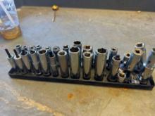 Big lot of sockets and holder