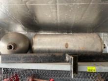 Miscellaneous items on shelf