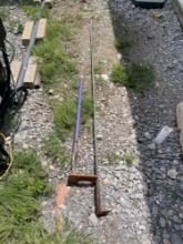 2 metal poles