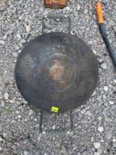 Outdoor cooking pan