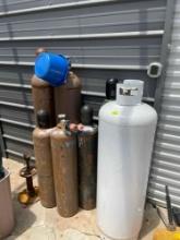 7 Tanks - some are oxygen/acetylene, oxygen, propane 7 times the money Buyer must bring help to load