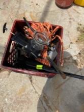 Rope, funnel, wire brush and more