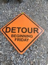Detour sign