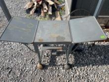 Rolling foldable table