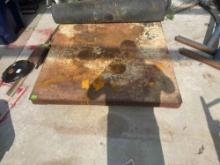 Metal base with casters