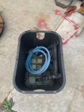 Ground box with air hose