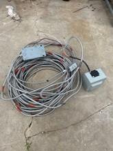 Conduit with electrical boxes