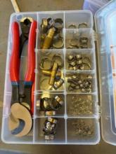 Single ear hose clamps pinch clamp